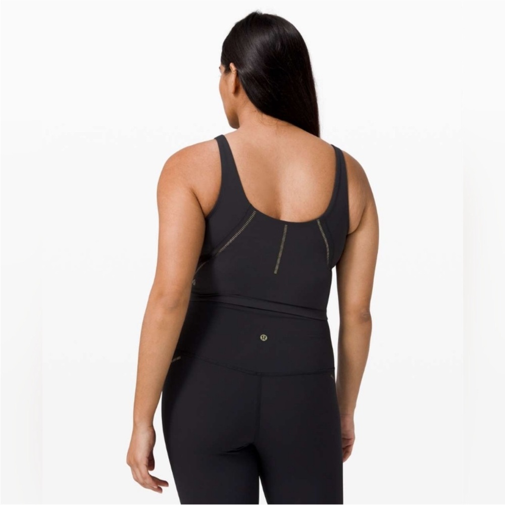 Lululemon Align Black Gold cropped tank bra *limited edition - Picture 4 of 9